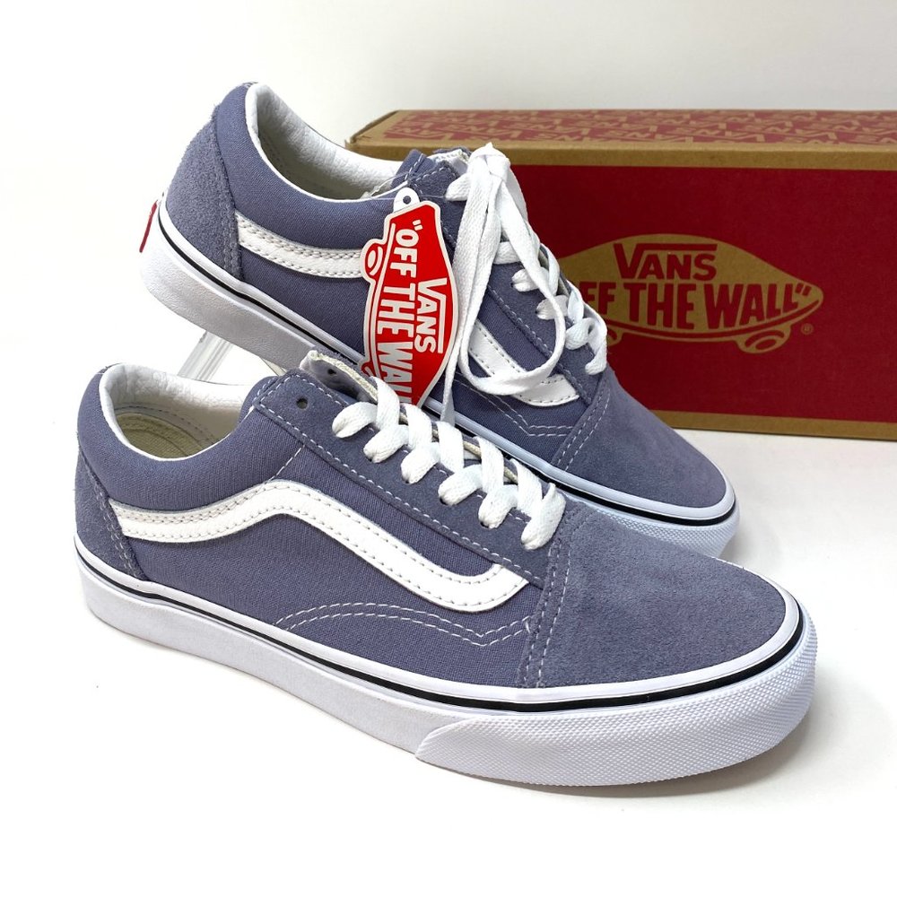VANS  Old Skool Granite Blue Suede Women's - Picture 7 of 9